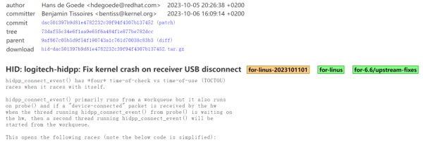 导致Linux内核崩溃的罗技USB接收器是什么